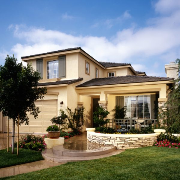 home exterior with landscaping