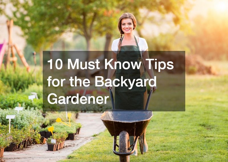 10 Must Know Tips for the Backyard Gardener